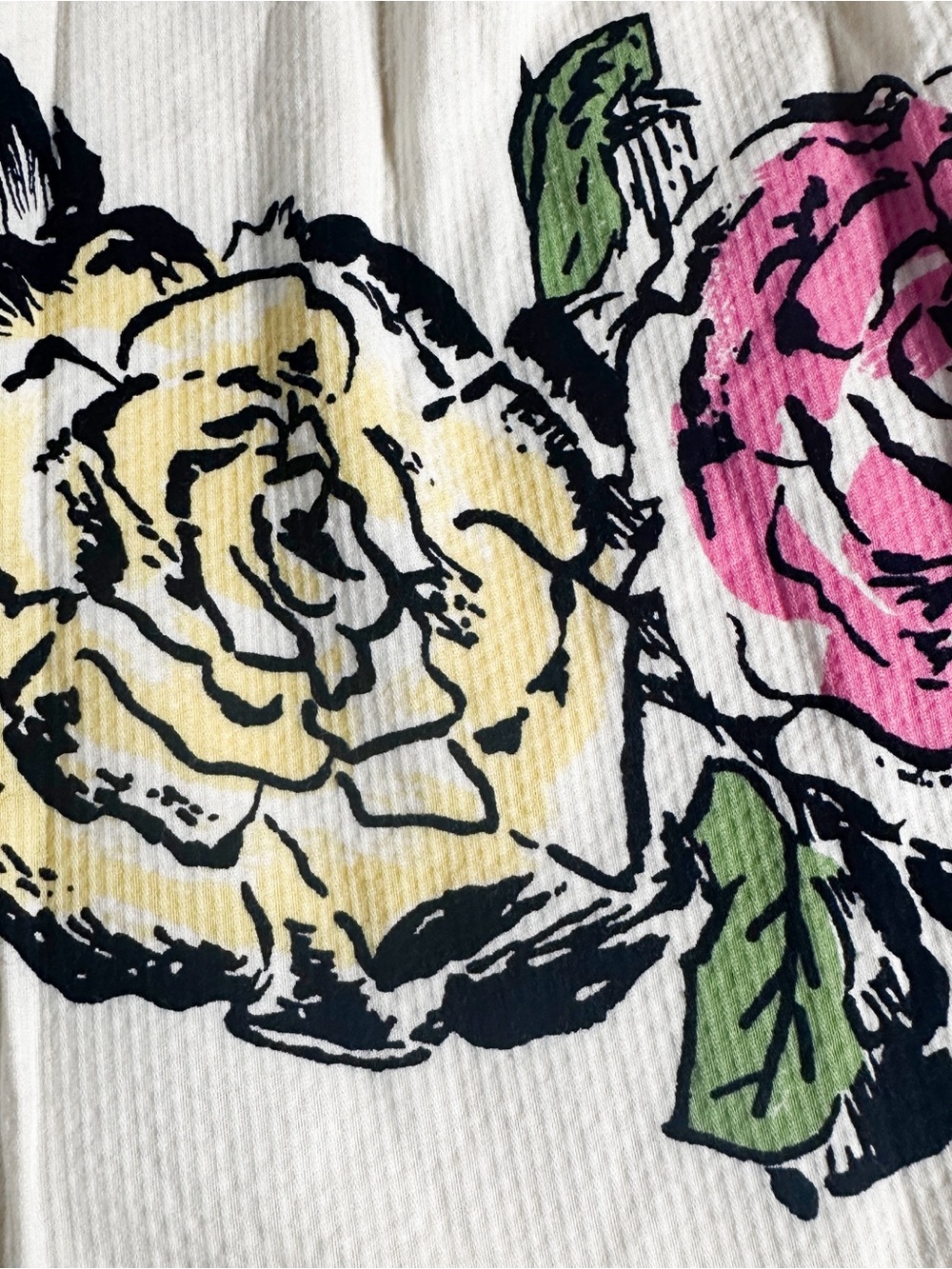Ann Taylor LOFT Size 8 Floral Rose Border Print Cotton A-Line Skirt - Picture 7 of 9